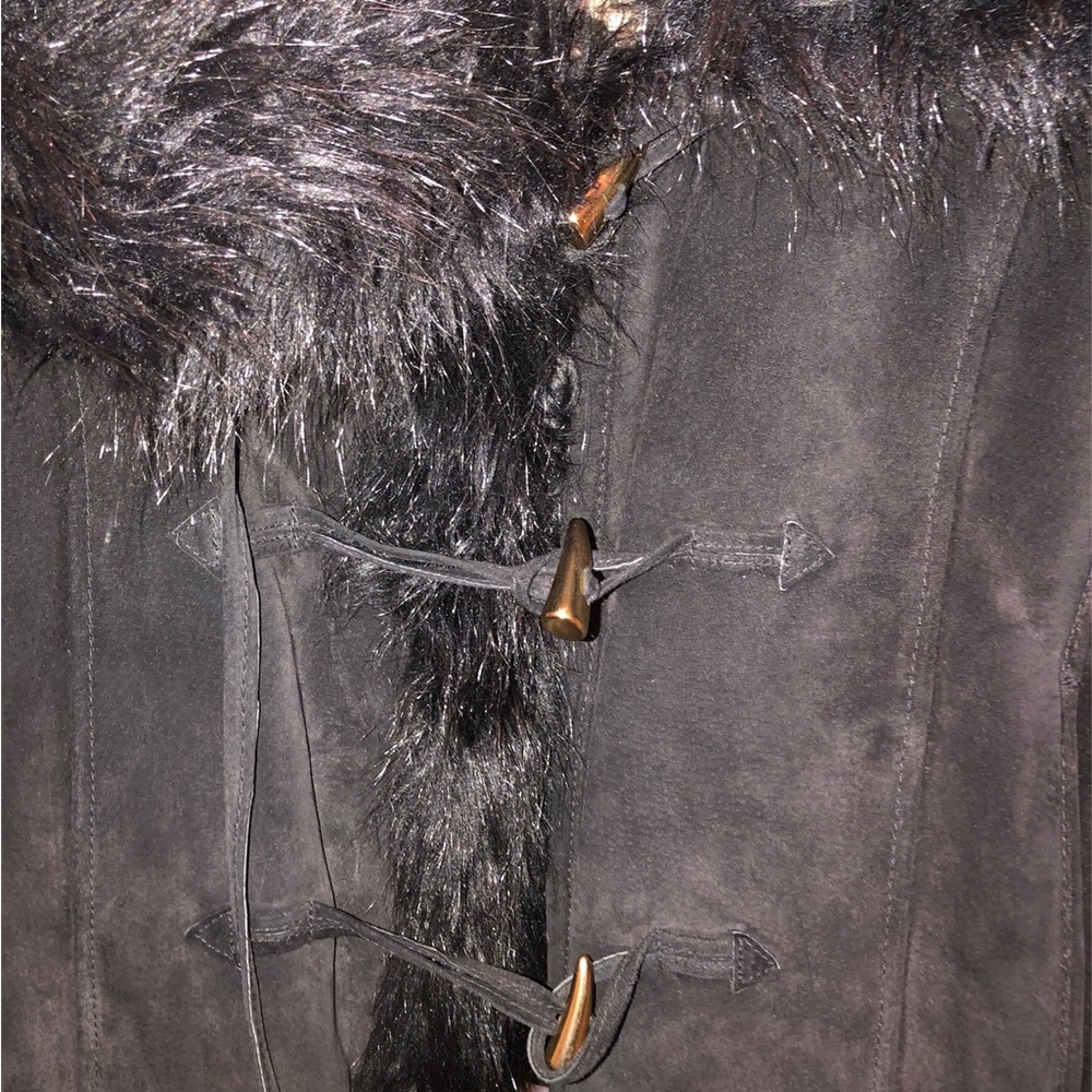 VINTAGE BABY PHAT LEATHER FAUX FUR JACKET NWT🔥 - Picture 6 of 8